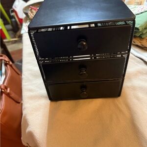 Black Metal Three-Drawer coffee/tea pod Organizer